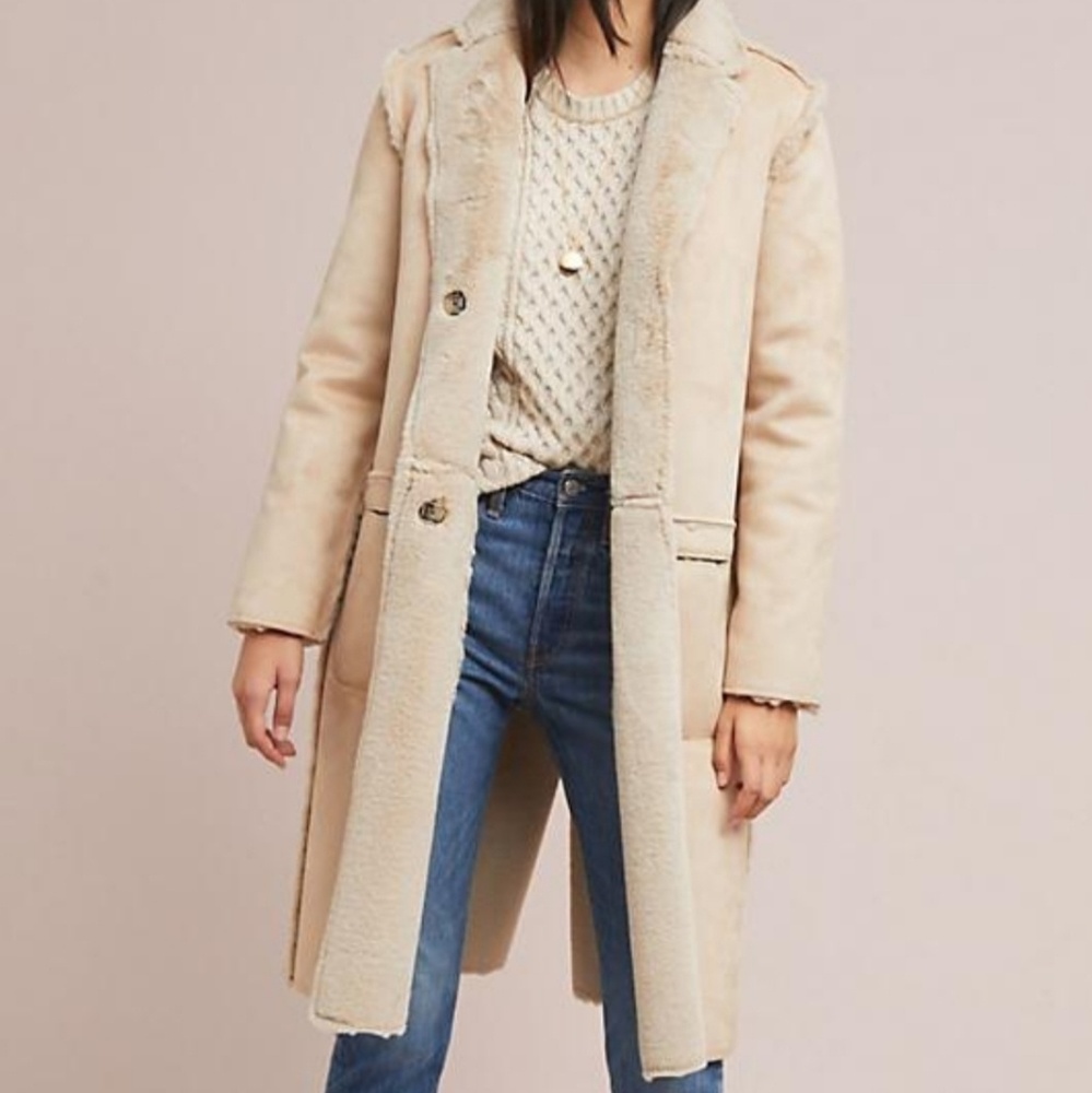 Anthropologie by Ett:twa Snowdrift Reversible Coat